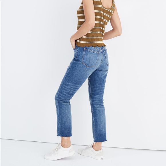 Madewell High-Rise Slim Boyjean in Dover Wash - Picture 2 of 5